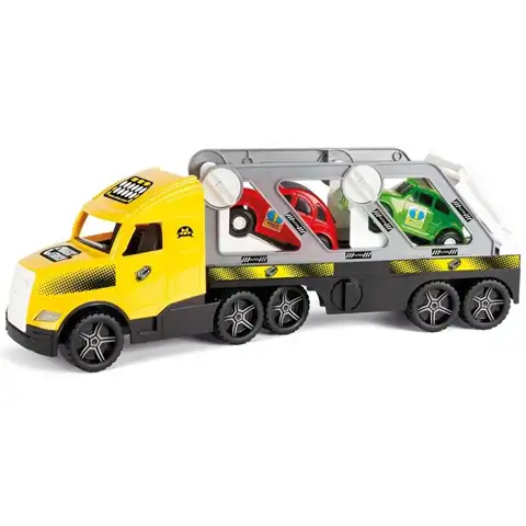 Magic Truck: Autószállító kamion fluoreszkáló lámpákkal 81cm - Wader kép 1