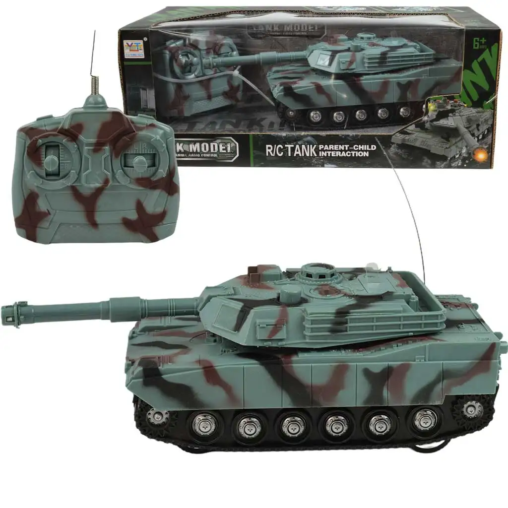 RC Távirányítós M1 Abrams tank fénnyel és hanggal 1/32-es méretarány 22cm kép 1