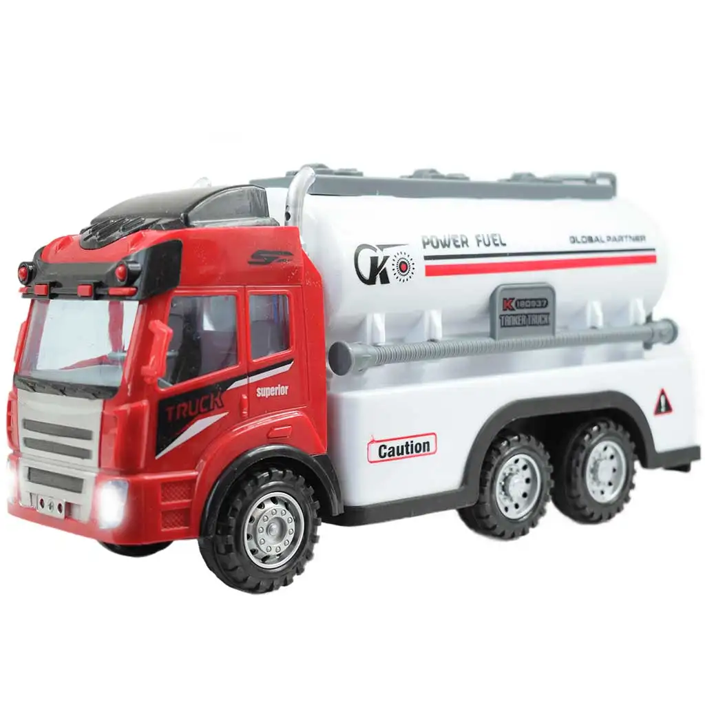 RC Távirányítós üzemanyag szállító tartályos kamion fény effektekkel 1/43-as méretarány 27 MHz 21cm kép 3