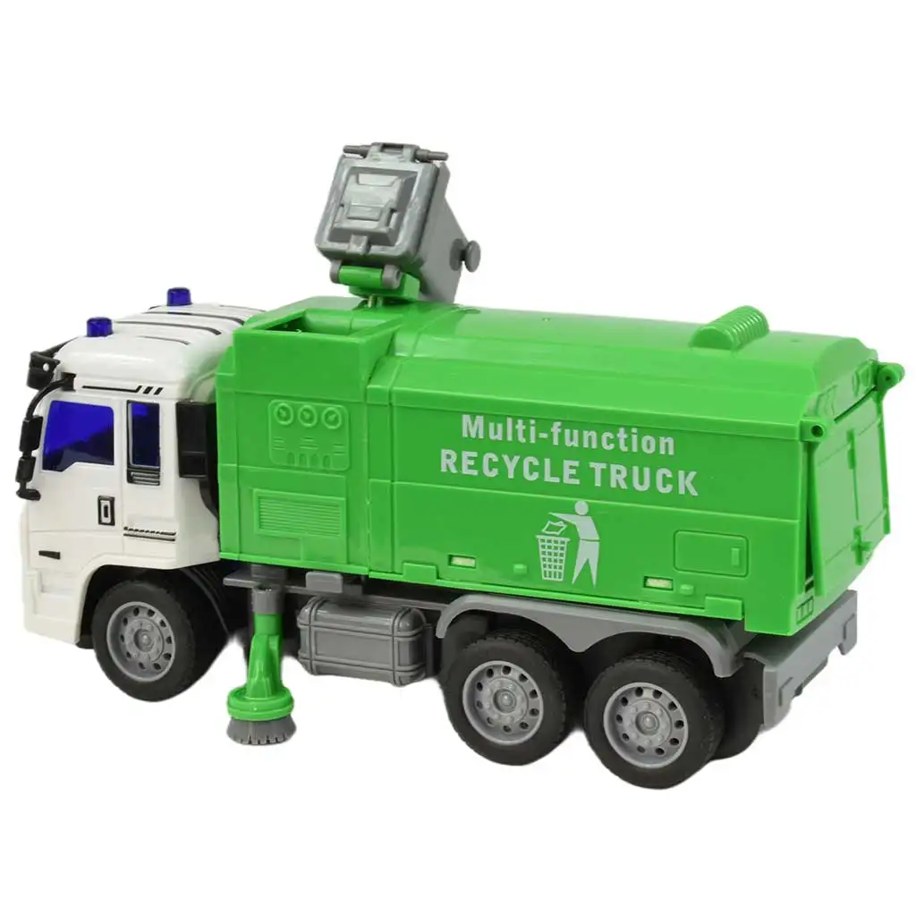 RC Távirányítós hulladékszállító teherautó fény effektekkel 27MHz 20cm többféle változatban 1db kép 3