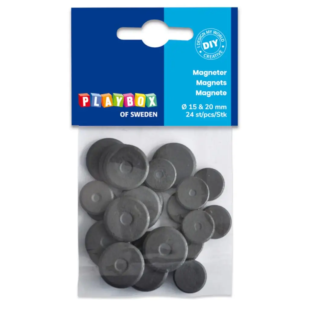 PlayBox: Mágnes korongok 15-20mm-es 24db-os kép 1