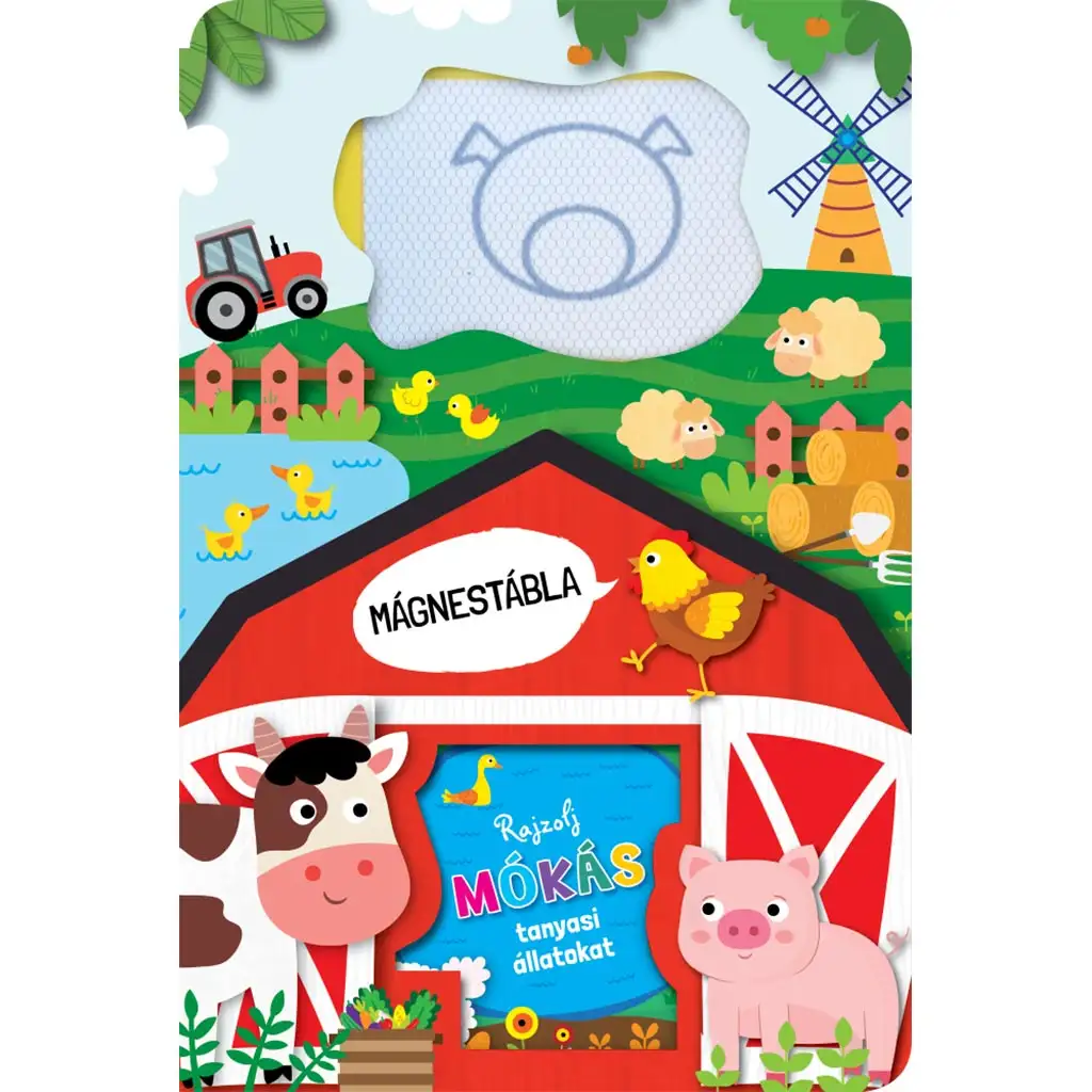 Mágnestábla - Rajzolj mókás tanyasi állatokat kép 1