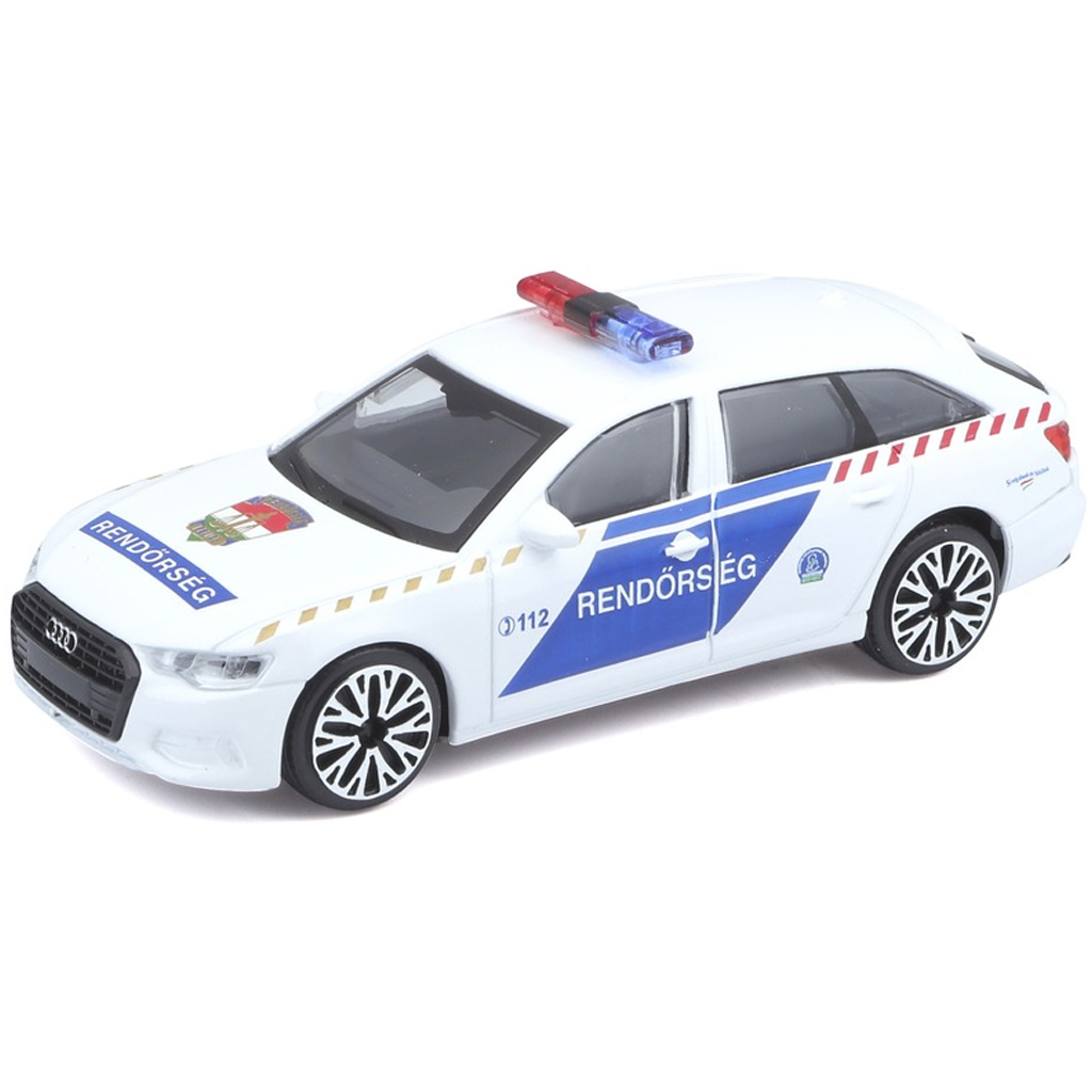 Bburago: Magyar Rendőrautó Audi A6 Avant 1:43 kép 1