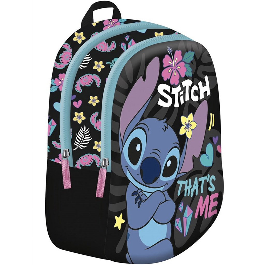 Disney Stitch That's Me fekete színű ovis hátizsák 29x22x9 cm kép 1