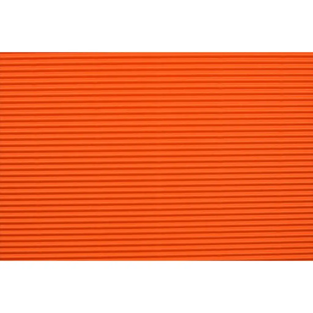 Narancssárga dekorációs 3D hullámpapír tekercs B/2 50x70cm 1db kép 2