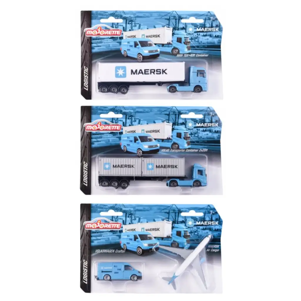 Majorette: Maersk szállítójárművek szett 1/64 több változatban - Simba Toys kép 1