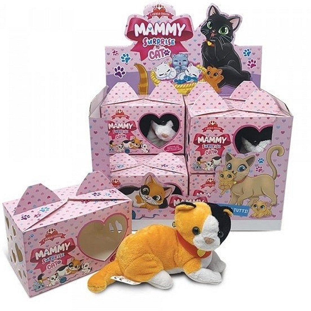 Mammy mini meglepetés plüss cica 1db kép 1