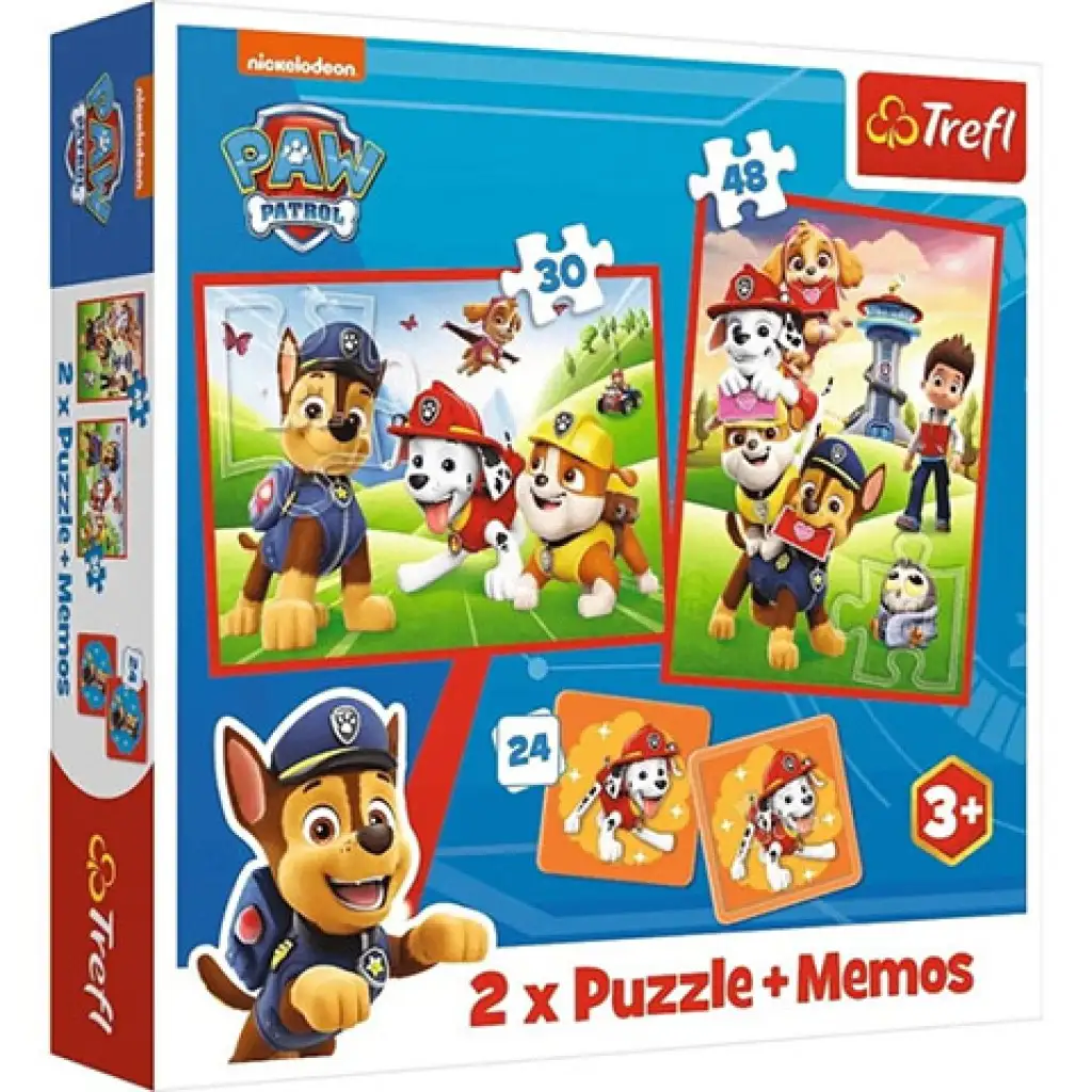 Mancs Őrjárat 2 az 1-ben puzzle és memóriajáték - Trefl kép 1