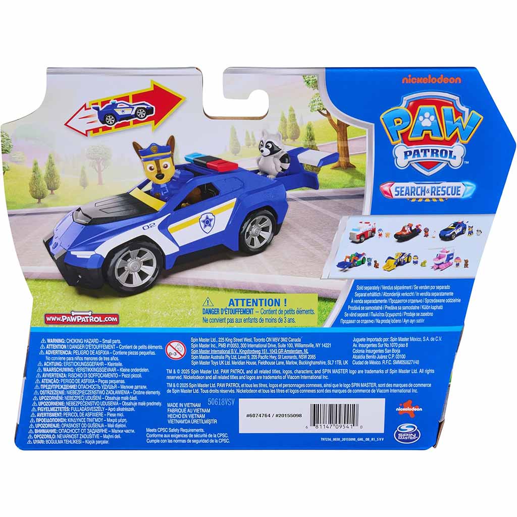 Mancs Őrjárat: Search & Rescue Hátrahúzható Chase járgánya figurával - Spin Master kép 2