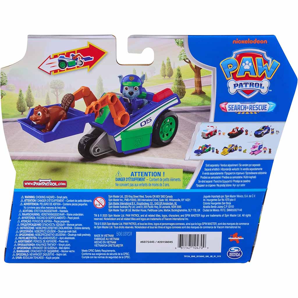 Mancs Őrjárat: Search & Rescue Hátrahúzható Rocky járgánya figurával - Spin Master kép 2