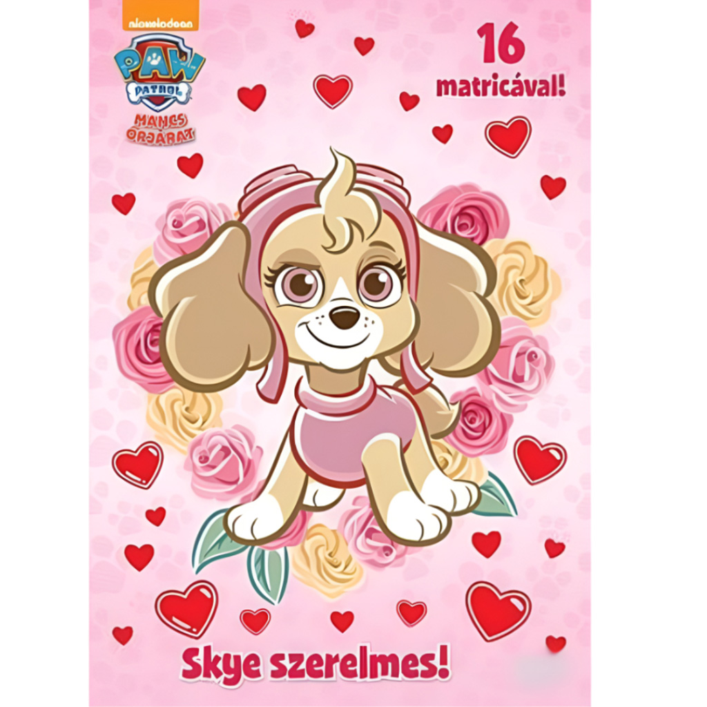 Mancs őrjárat: Skye szerelmes! színező füzet matricákkal kép 1