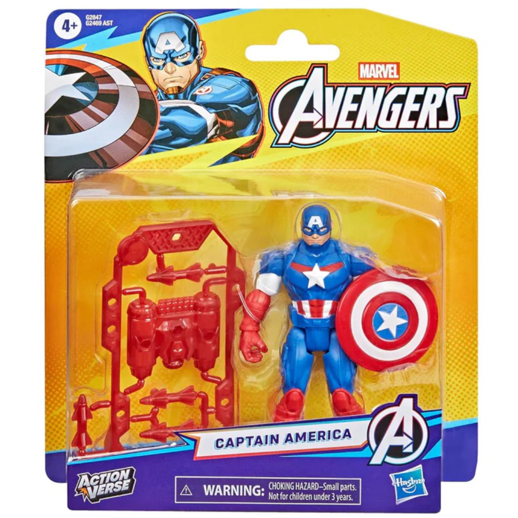 Marvel Bosszúállók Action Verse Amerika kapitány figura – Hasbro kép 1