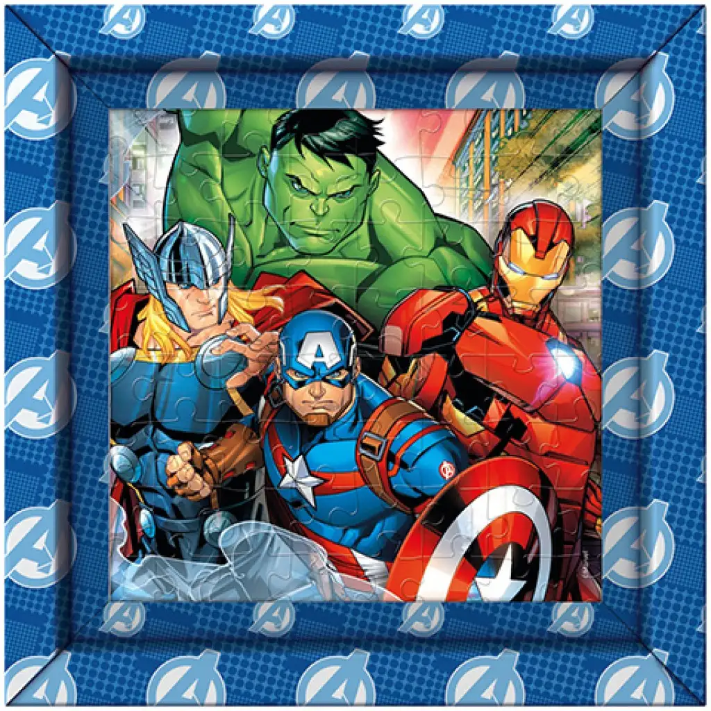 Marvel Bosszúállók 60db-os puzzle kerettel - Clementoni kép 1