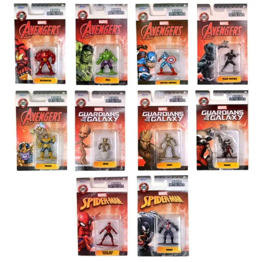 Marvel Bosszúállók Nanofigs fém figurák többféle változatban - Simba Toys kép 1