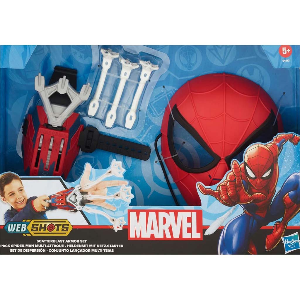Marvel Pókember: Web Shots Scatterblast Armor játékszett - Hasbro kép 1