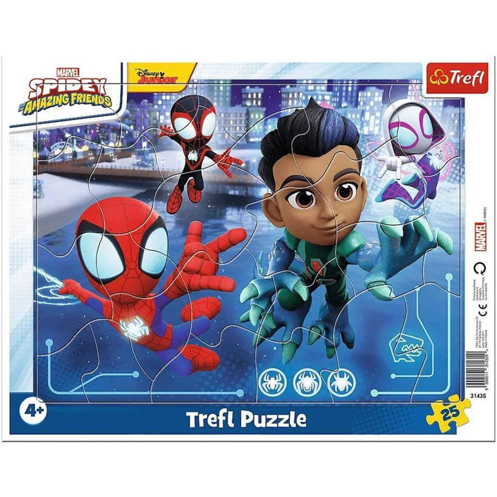 Spidey és barátai 25db-os keretes puzzle - Trefl kép 1