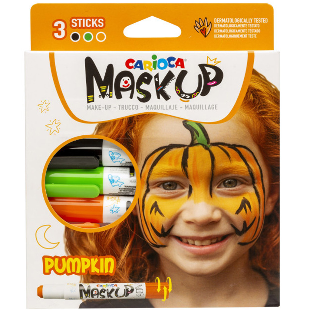 Maskup: Sütőtök arcfestő szett 3 színnel - Carioca kép 1