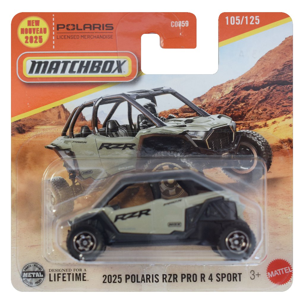Matchbox: 2025 Polaris RZR Pro R 4 Sport kisautó 1/64 - Mattel kép 1