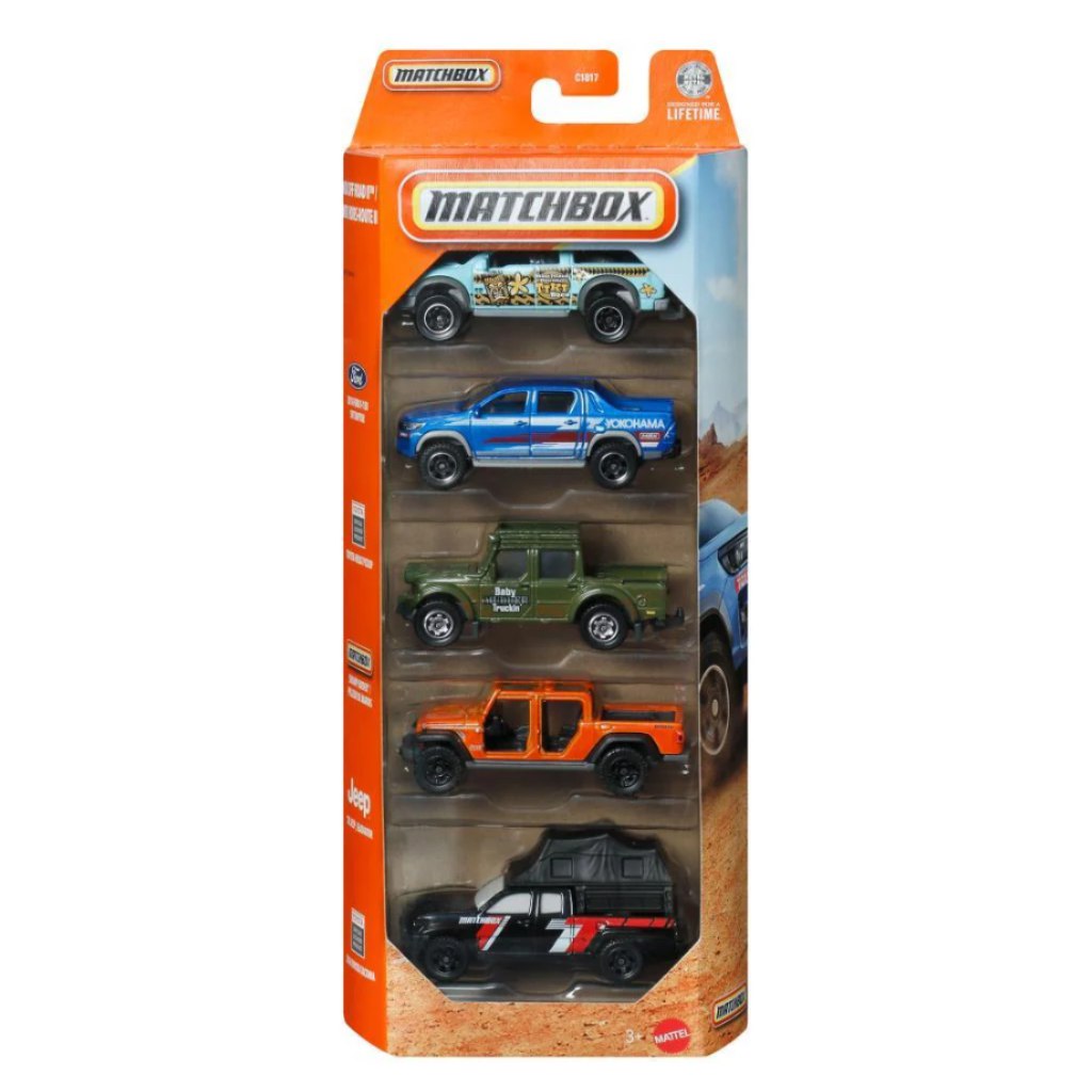 Matchbox: Off Road Camping 5db-os kisautó szett 1/64 - Mattel kép 1