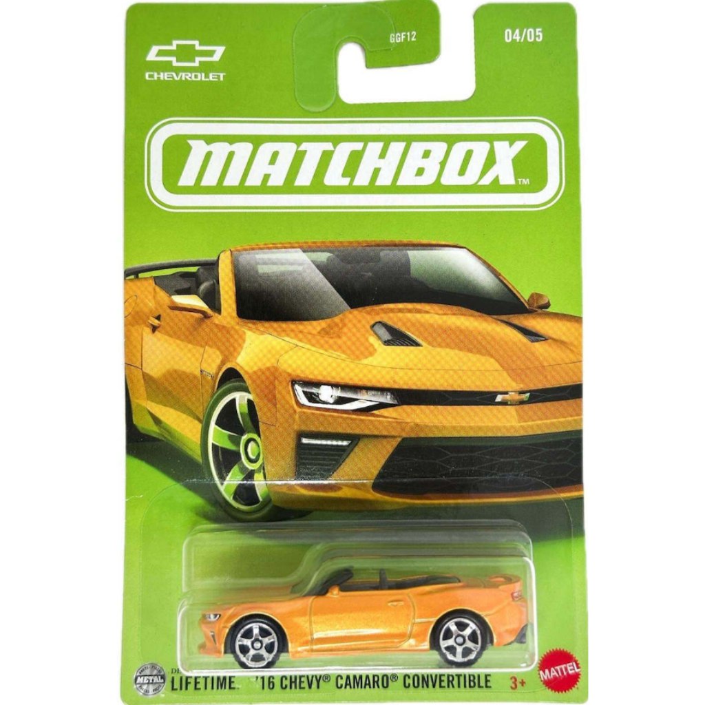 Matchbox: Ikonikus 2016 Chevy Camaro Convertible kisautó 1/64 - Mattel kép 1