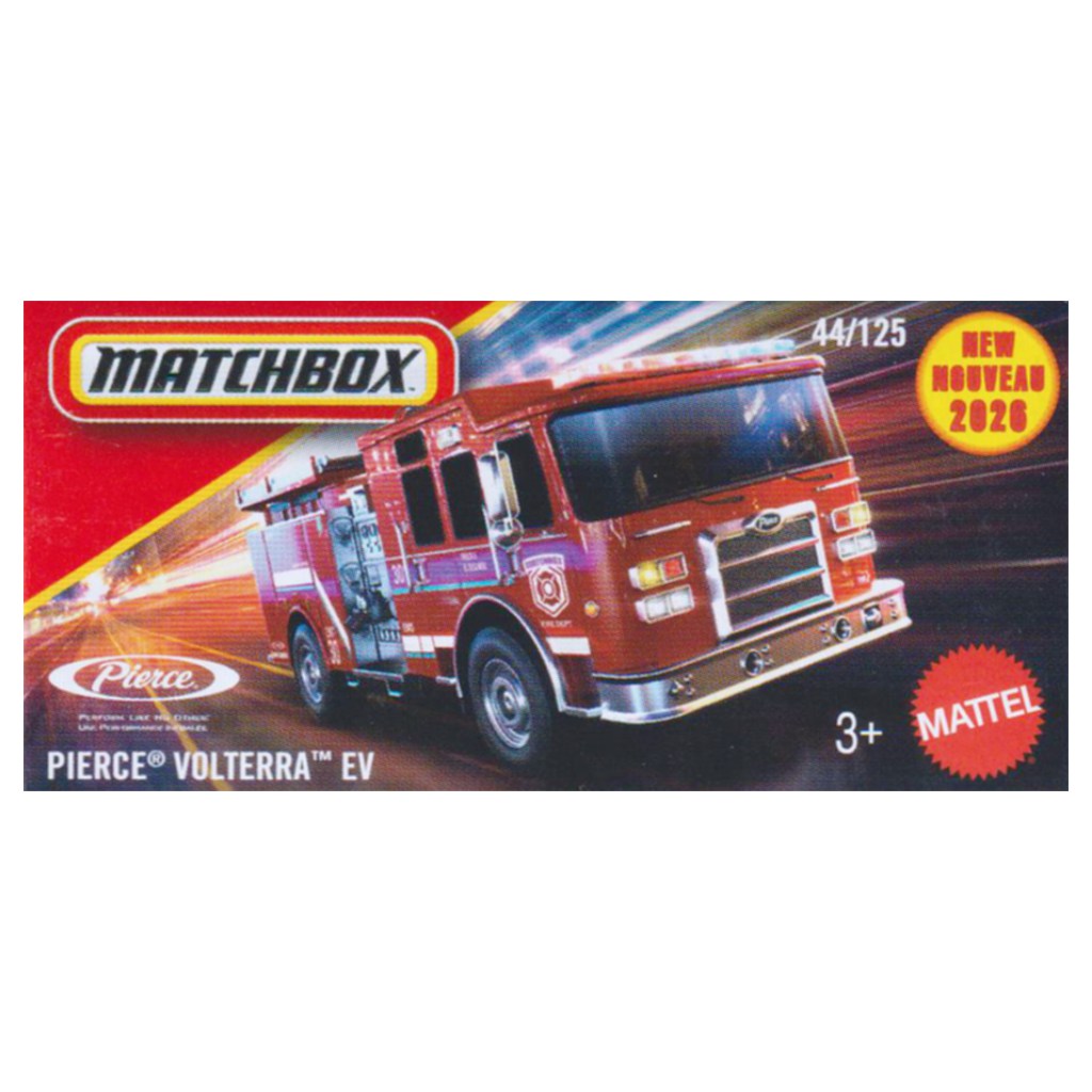 Matchbox Pierce Volterra EV tűzoltóautó kisautó 1/64 – Mattel kép 1