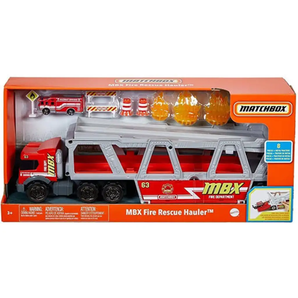 Matchbox tűzoltósági szállítójármű kiegészítőkkel - Mattel kép 1