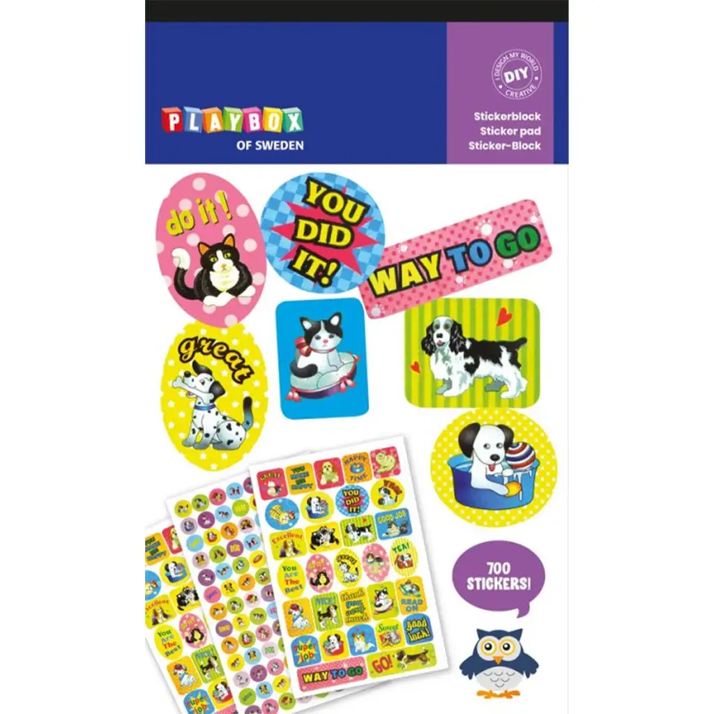 PlayBox: Kutyás és cicás matricák 700db-os kép 1
