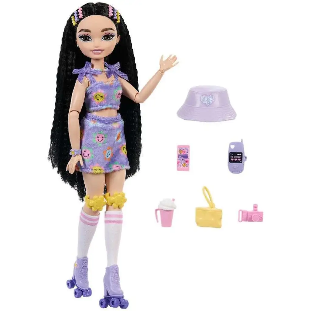 Barbie: Dream Besties görkorcsolyázó baba - Renee kép 3