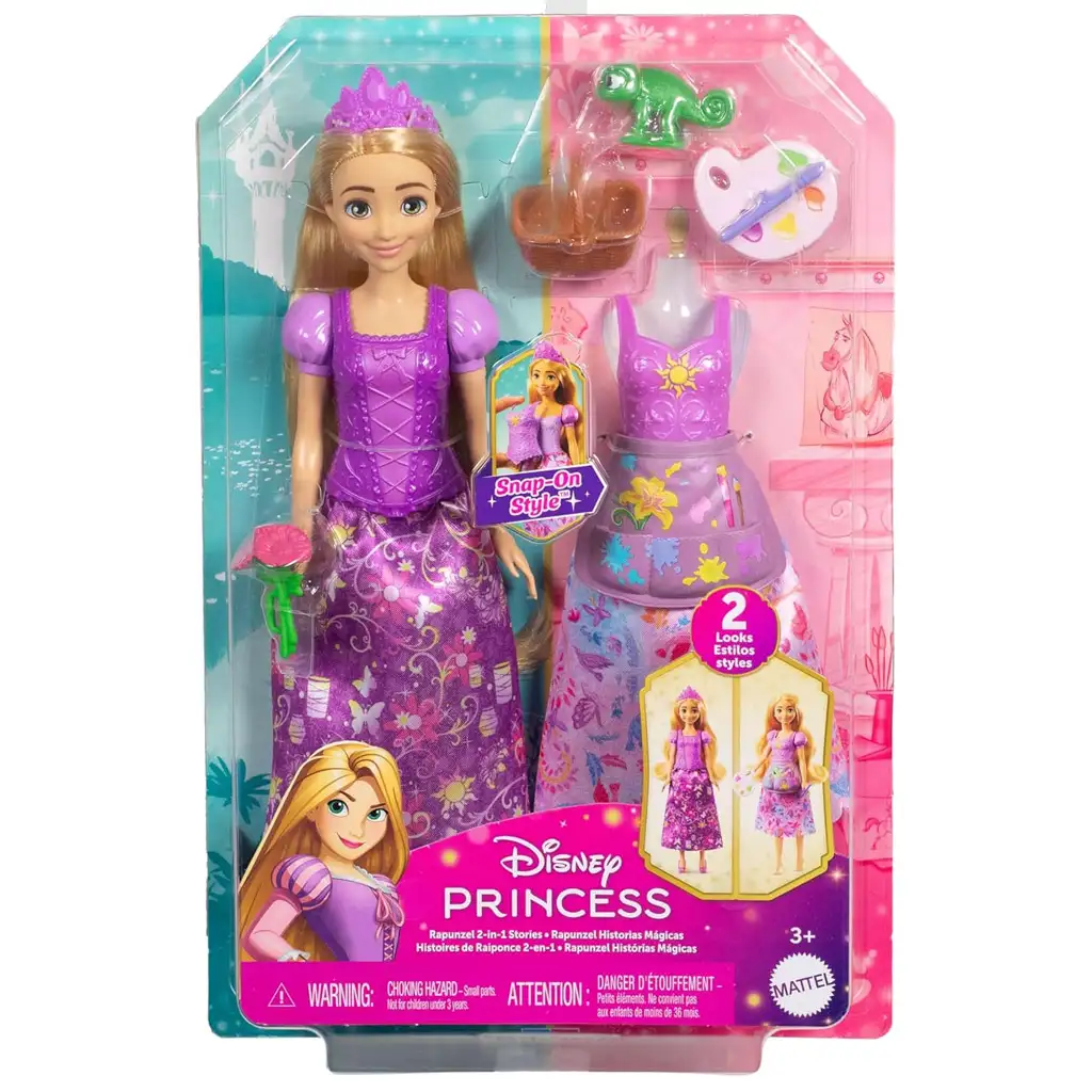 Disney Hercegnők: Aranyhaj mesés játékszett - Mattel kép 1