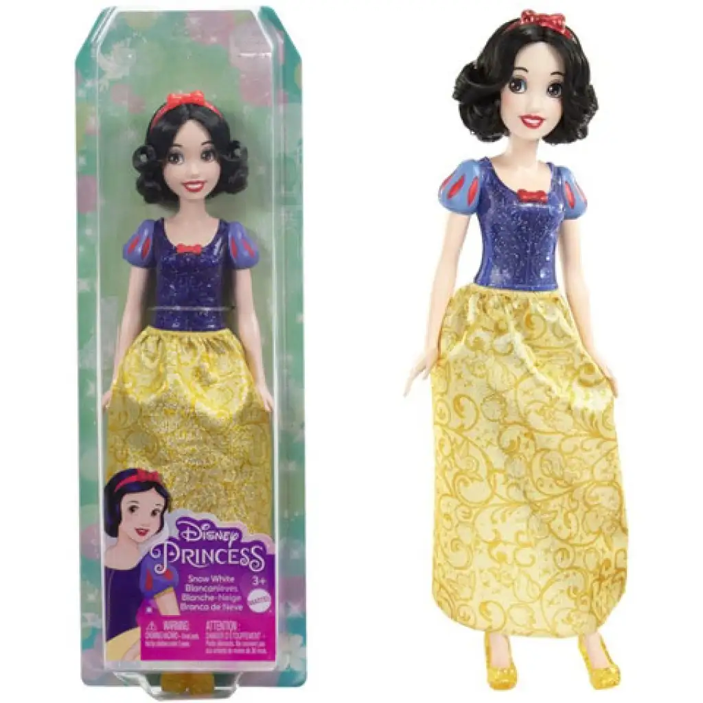 Disney Hercegnők: Csillogó Hófehérke hercegnő baba - Mattel kép 1