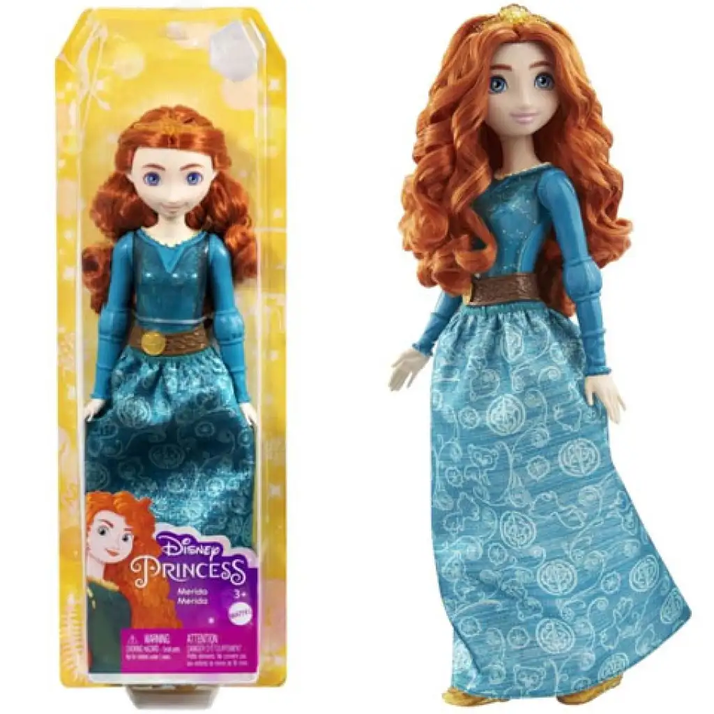 Disney Hercegnők: Csillogó Merida hercegnő baba - Mattel kép 1