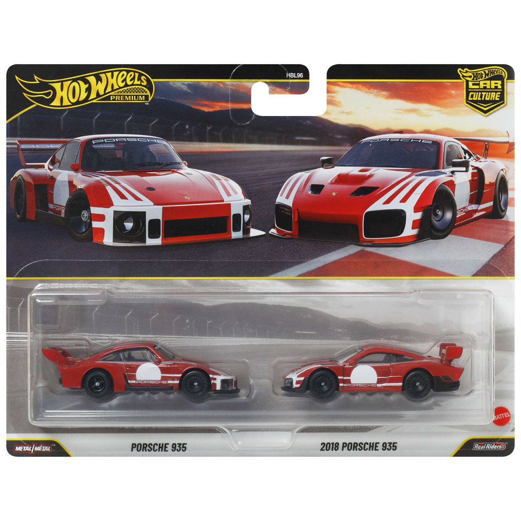Hot Wheels: Deluxe Porsche 935 és 2018 Porsche 935 kisautó 2 db-os csomag 1/64 - Mattel kép 1
