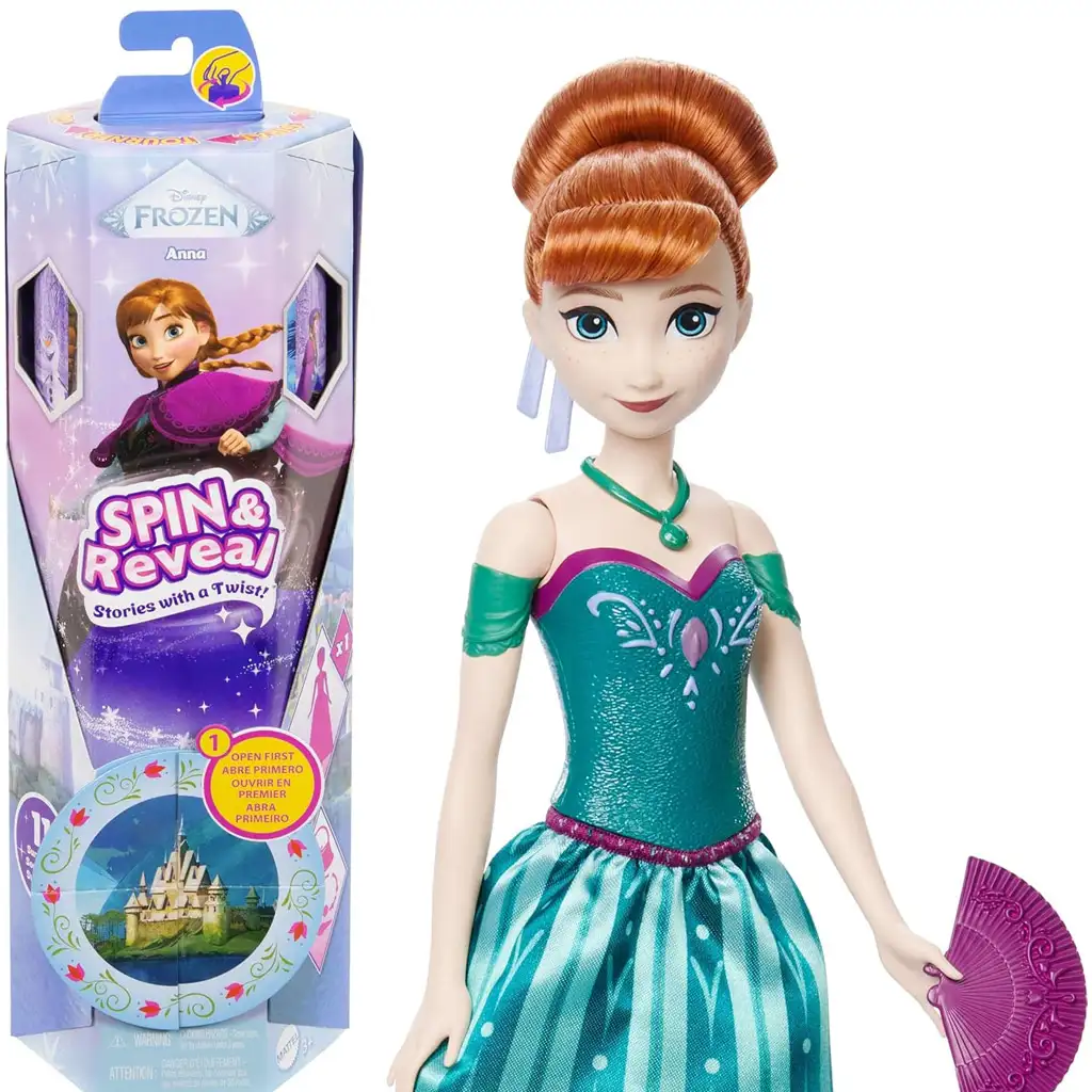 Jégvarázs: Varázslatos meglepetés Anna baba legyezővel - Mattel kép 1