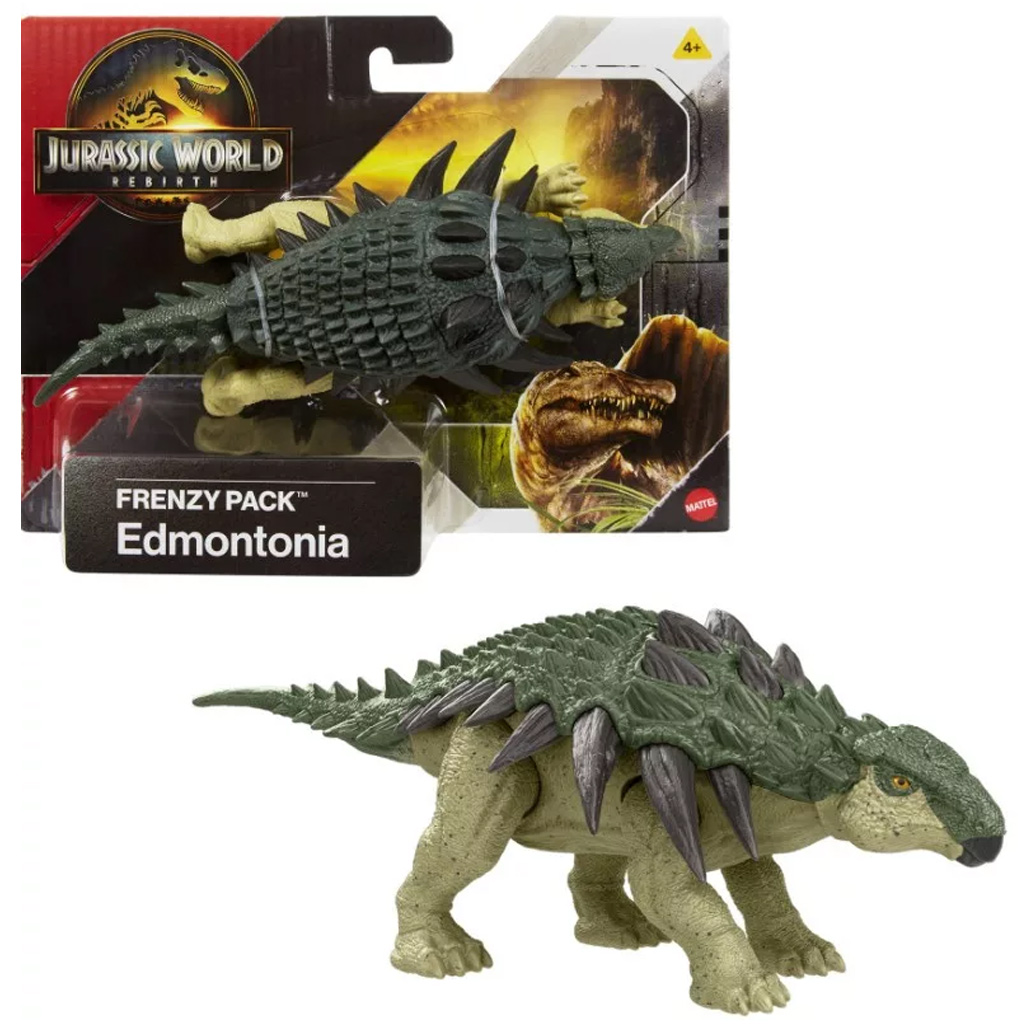 Jurassic World: Újjászületés Frenzy pack Edmontonia dinoszaurusz figura - Mattel kép 1