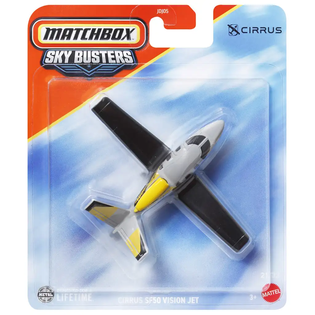 Matchbox Sky Busters: Cirrus SF50 Vision Jet repülő modell 1/64 - Mattel kép 1