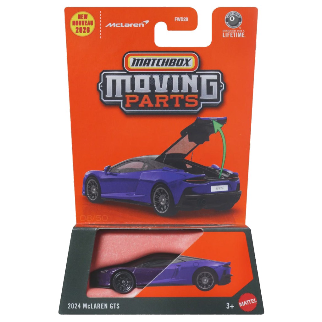 Matchbox Moving Parts: 2024 McLaren GTS nyitható kisautó 1/64 - Mattel kép 1