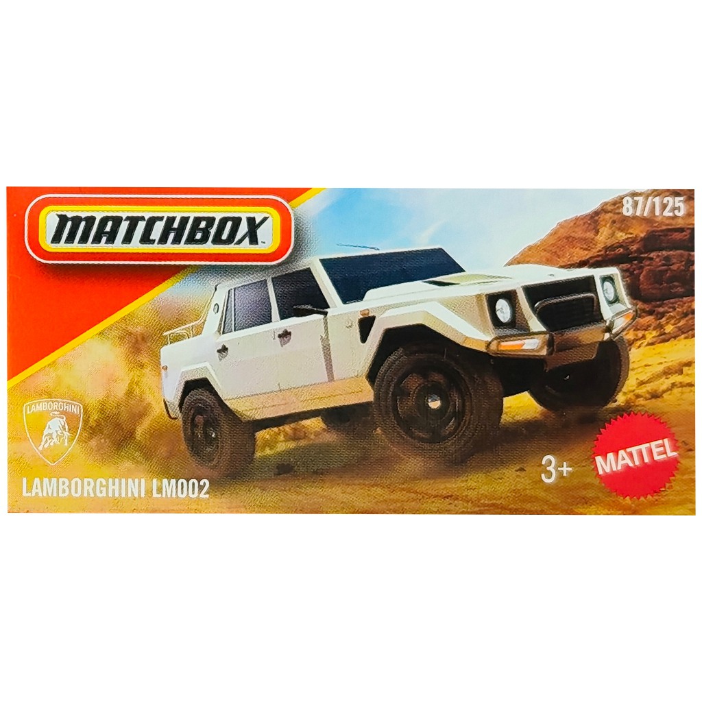 Matchbox: Lamborghini LM002 fehér kisautó 1/64 – Mattel kép 1