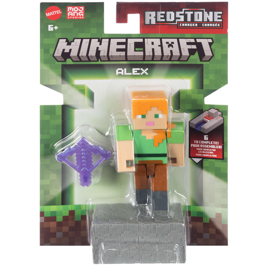 Minecraft: Alex figura kiegészítőkkel - Mattel kép 1