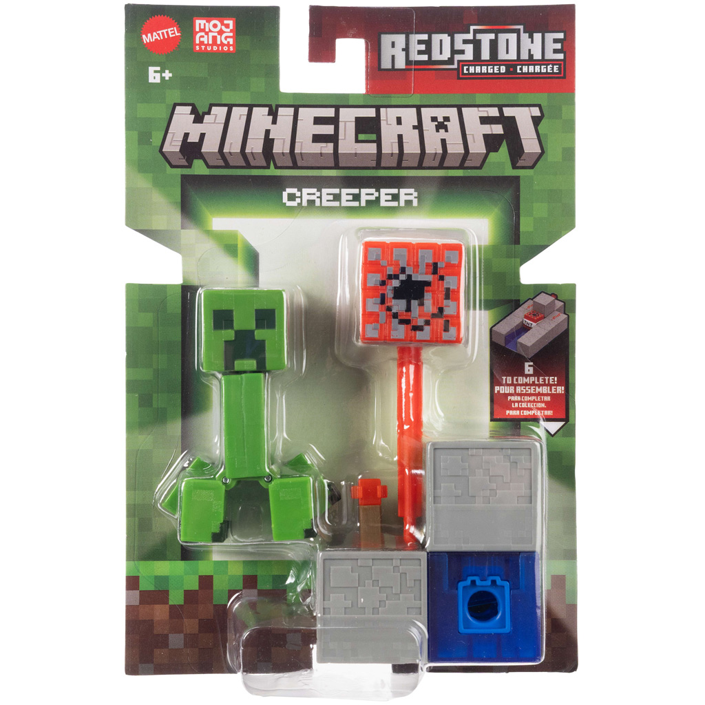 Minecraft: Creeper figura TNT kilövő kiegészítővel - Mattel kép 1