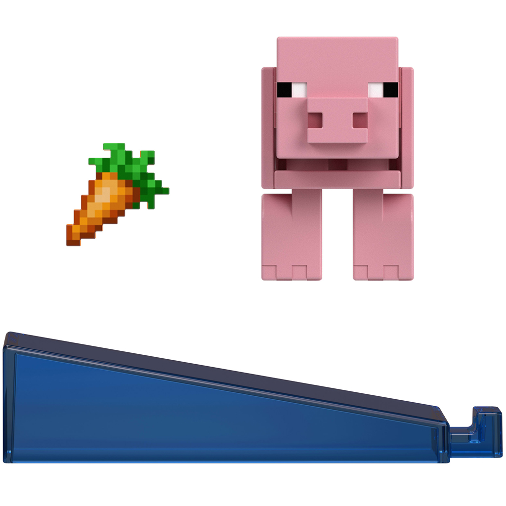 Minecraft: Malac figura kiegészítőkkel - Mattel kép 2