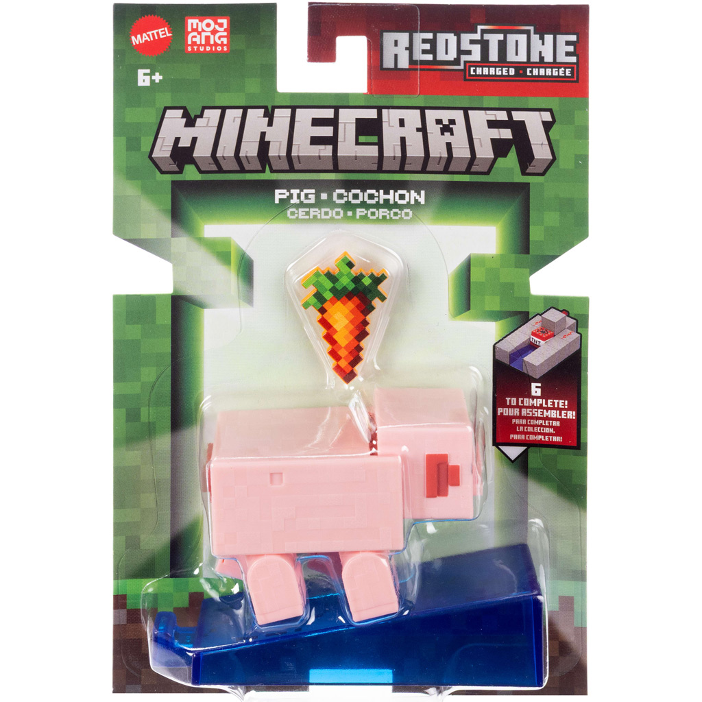 Minecraft: Malac figura kiegészítőkkel - Mattel kép 1
