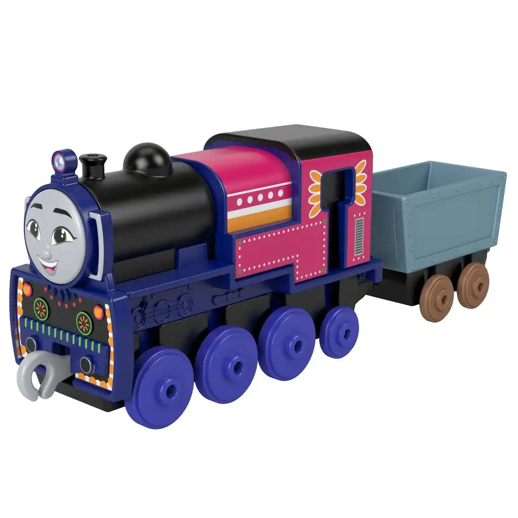 Thomas és barátai: Ashima fém mozdony szeneskocsival - Mattel kép 2