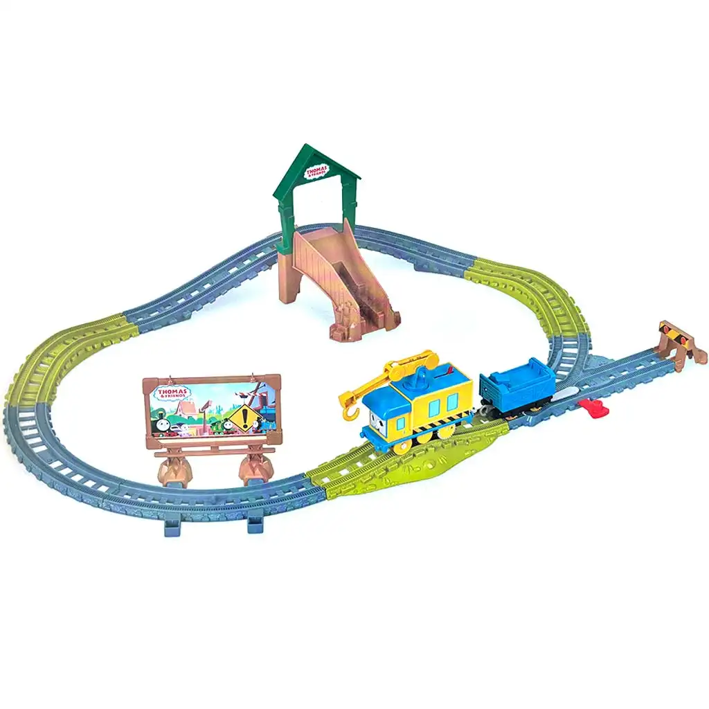 Thomas és barátai: Barátok a munkahelyen motorizált pályaszett - Mattel kép 2