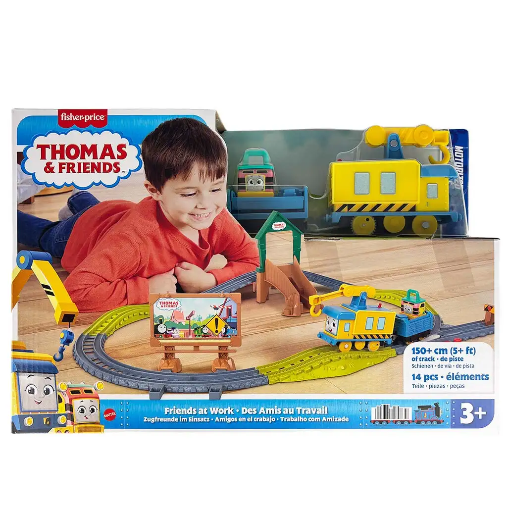 Thomas és barátai: Barátok a munkahelyen motorizált pályaszett - Mattel kép 1
