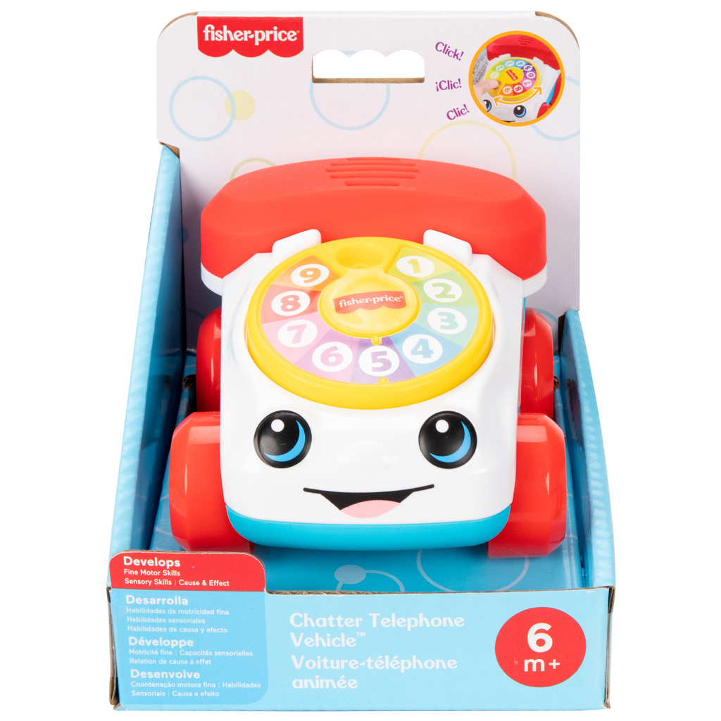 Fisher-Price: Tili-toli fecsegő telefon kisautó - Mattel kép 1