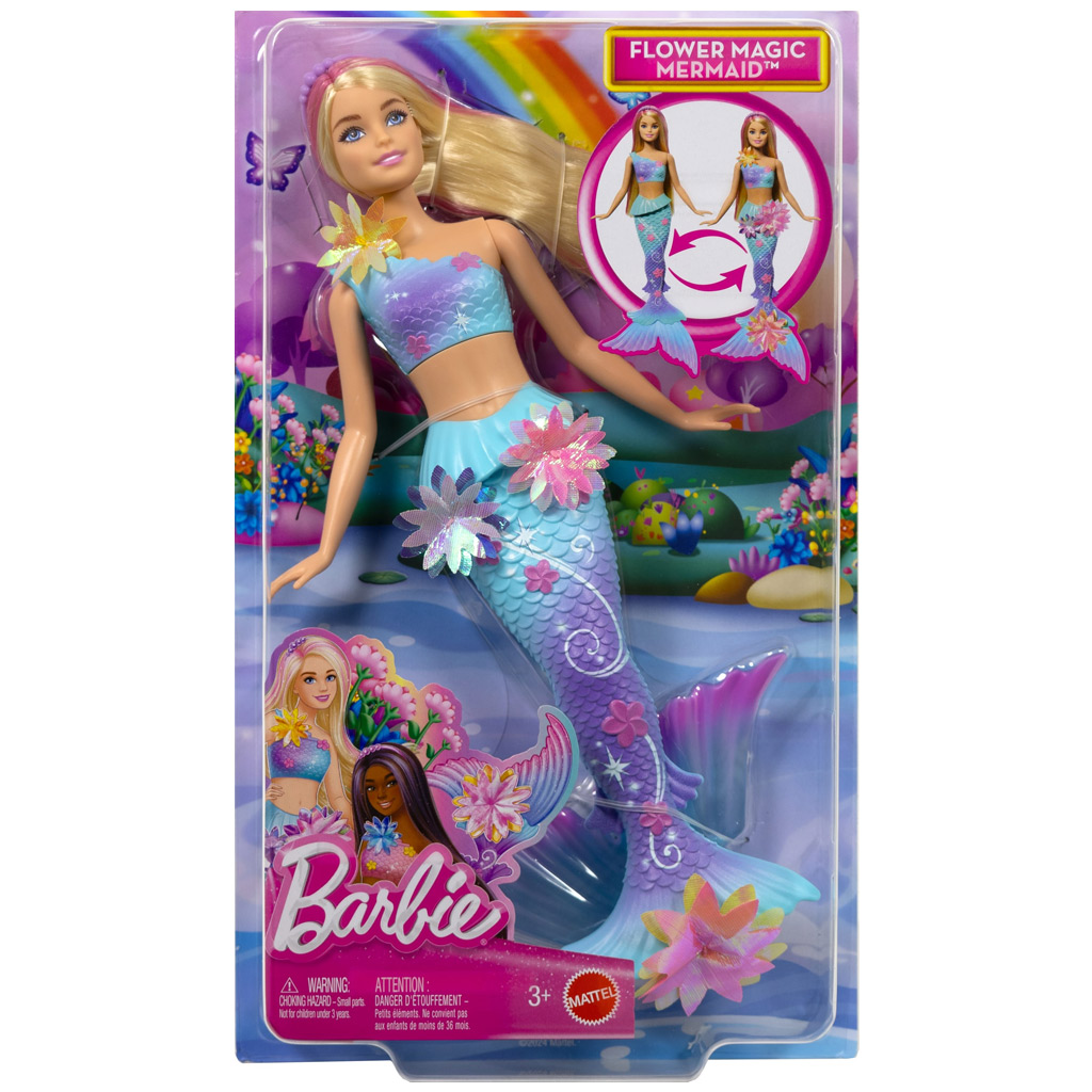 Barbie Dreamtopia: Virágvarázs sellő baba - Mattel kép 1
