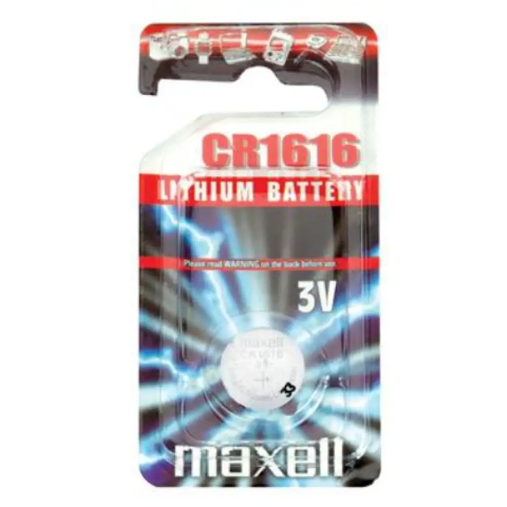 Maxell: Alkáli lítium gombelem CR1616 1db bliszteres csomagolásban kép 1