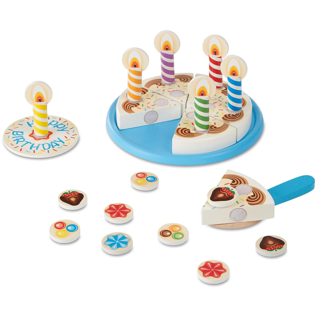 Melissa&Doug: Szülinapi torta játékszett fából - Spin Master kép 2