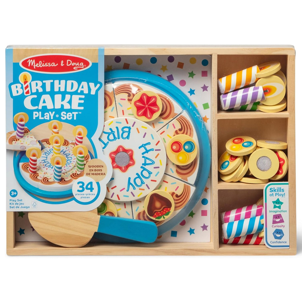 Melissa&Doug: Szülinapi torta játékszett fából - Spin Master kép 1