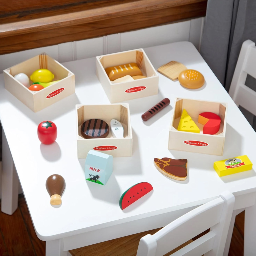 Melissa&Doug: Élelmiszerek ládákban fa játékszett - Spin Master kép 5